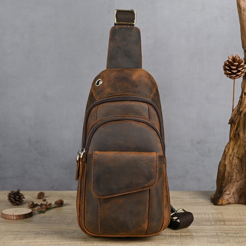 Luxury Zipper Bags - Designer Luxury Multifunction Men Chest Bag