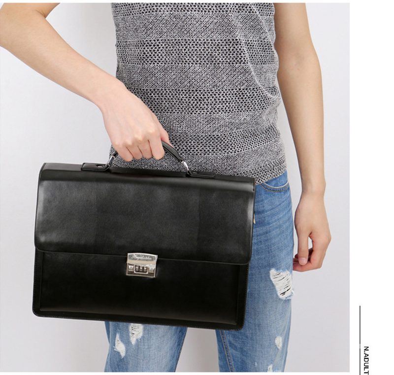 Luxury Bags For Laptop - Luxury Combination Lock Briefcase for Men