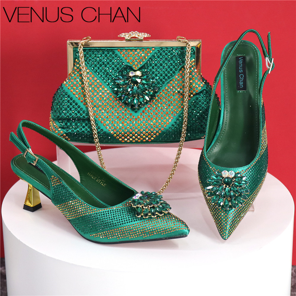 Luxury Bags Green - 2025 Italian Design Rhinestone Luxury Green