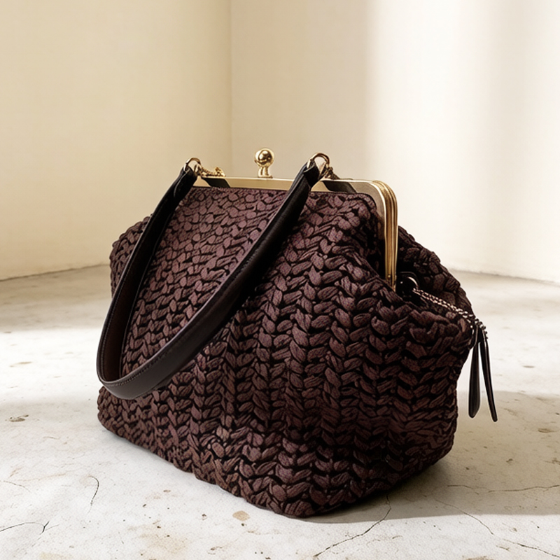 Hand-Woven Kisslock Frame Shou - đánh giá và giá Luxury Bags On Sale