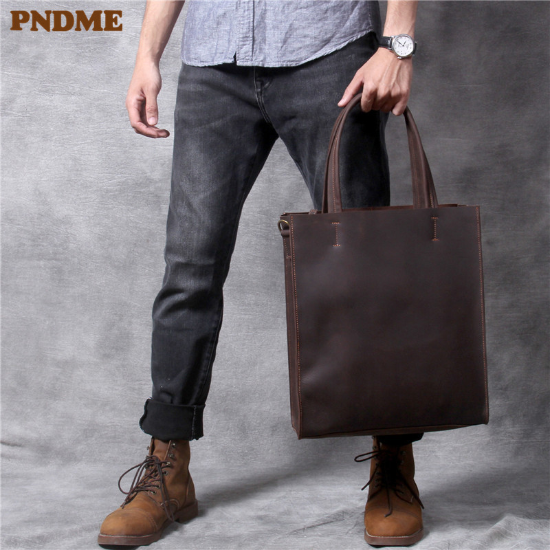 Vintage genuine leather men ha - đánh giá và giá Luxury Bags For Laptop