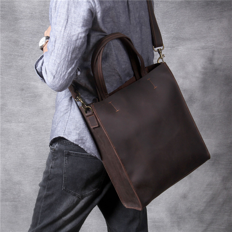 Vintage genuine leather men ha - đánh giá và giá Luxury Bags For Laptop