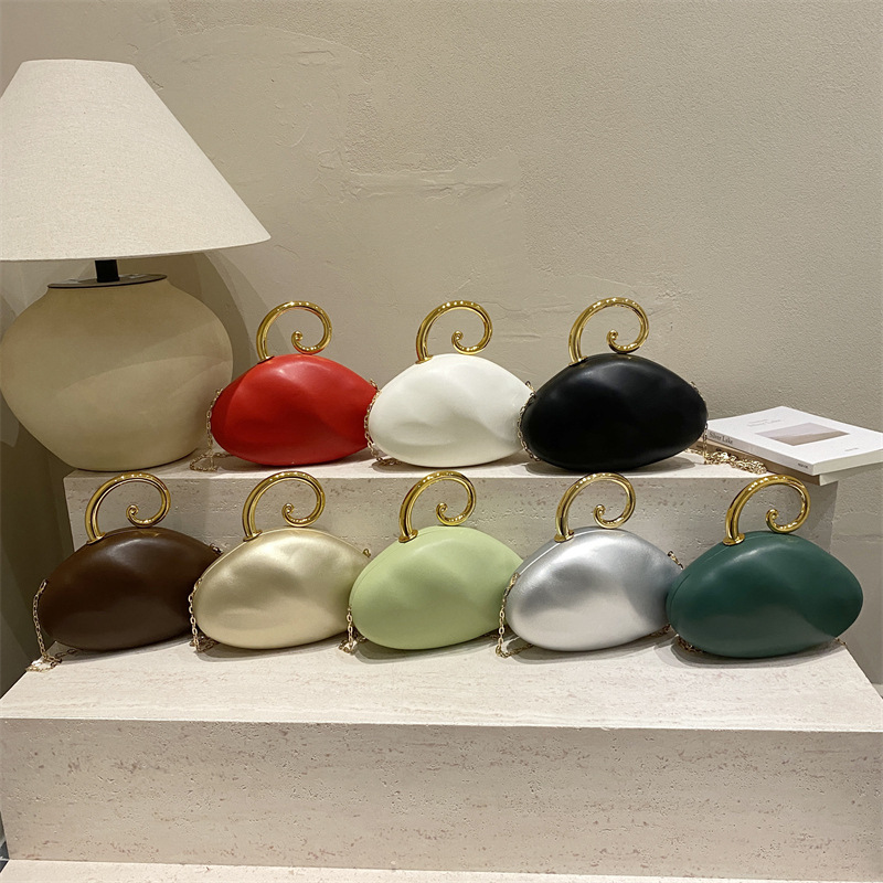Luxury Curved Pebble Shape Min - đánh giá và giá Mini Bag Evening Clutch
