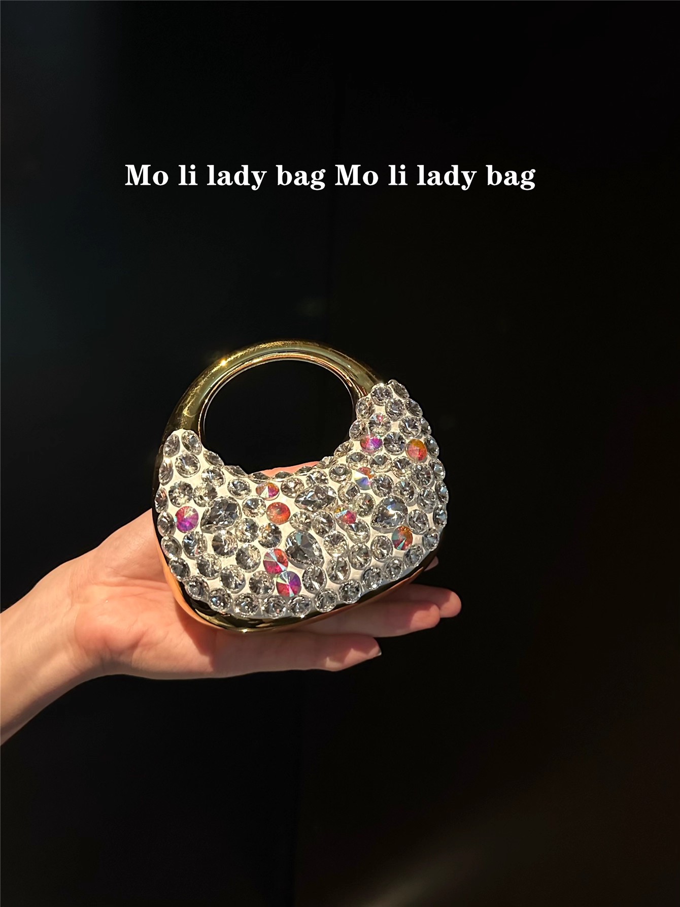 Glitter Acrylic Mini Bag Cryst - đánh giá và giá Mini Bag Evening Clutch