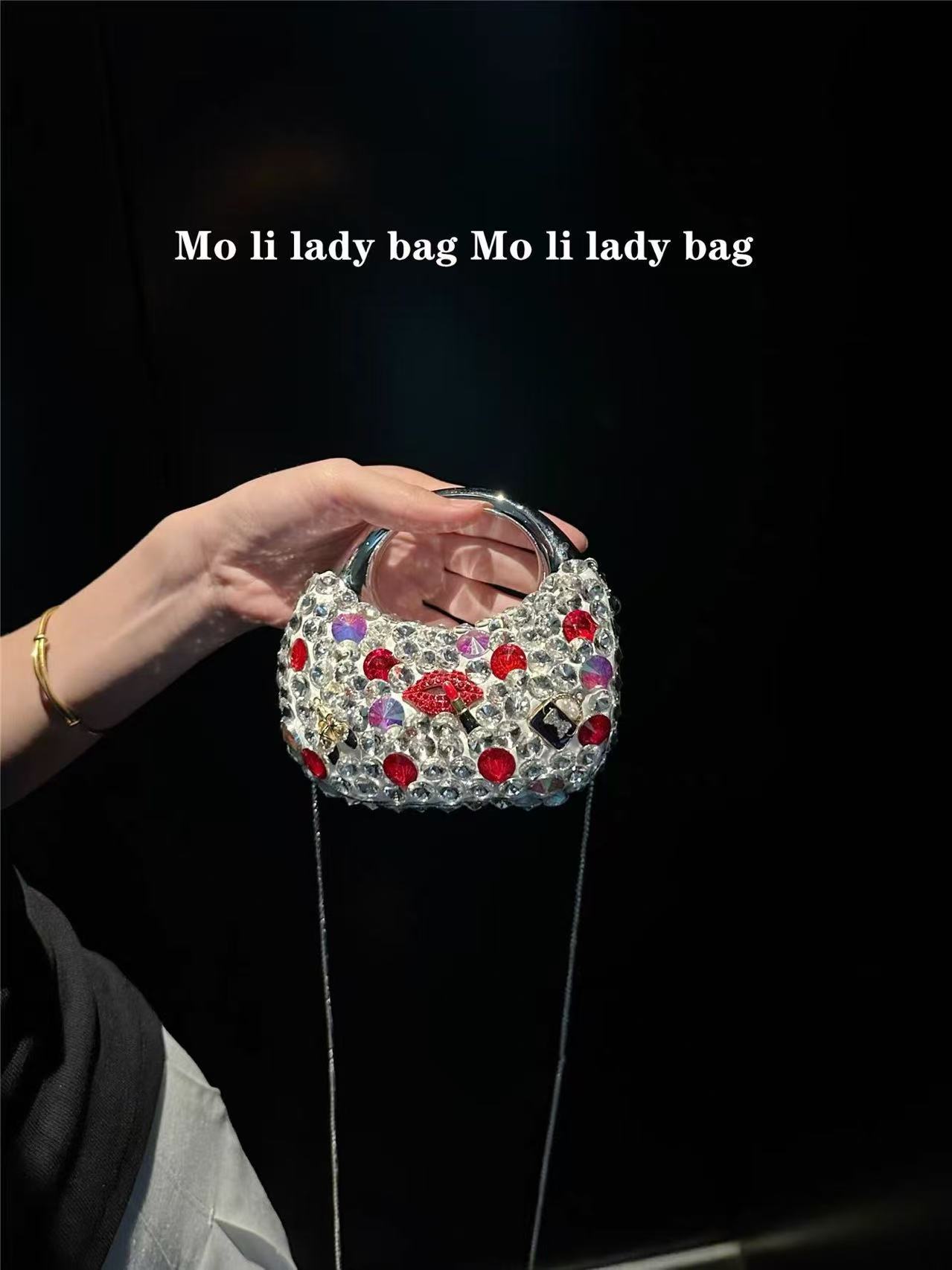 Glitter Acrylic Mini Bag Cryst - đánh giá và giá Mini Bag Evening Clutch