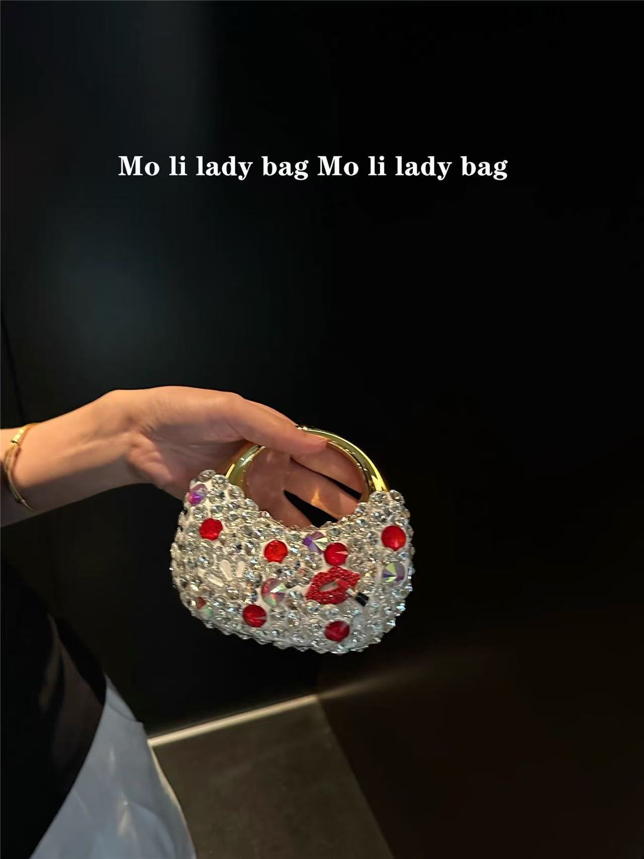 Glitter Acrylic Mini Bag Cryst - đánh giá và giá Mini Bag Evening Clutch