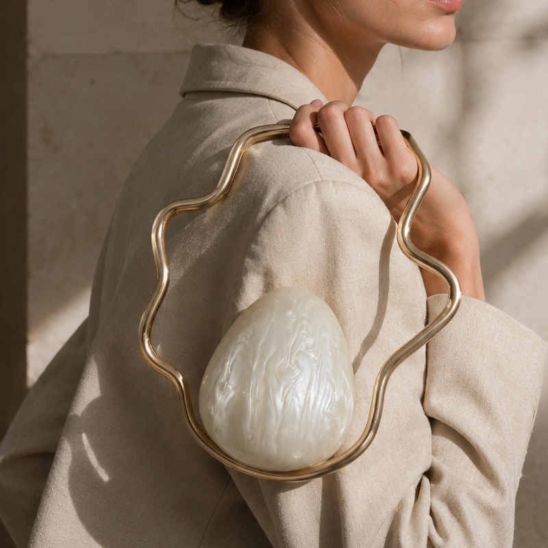 Women mini Acrylic Egg Bag Cut - đánh giá và giá Mini Bag Evening Clutch