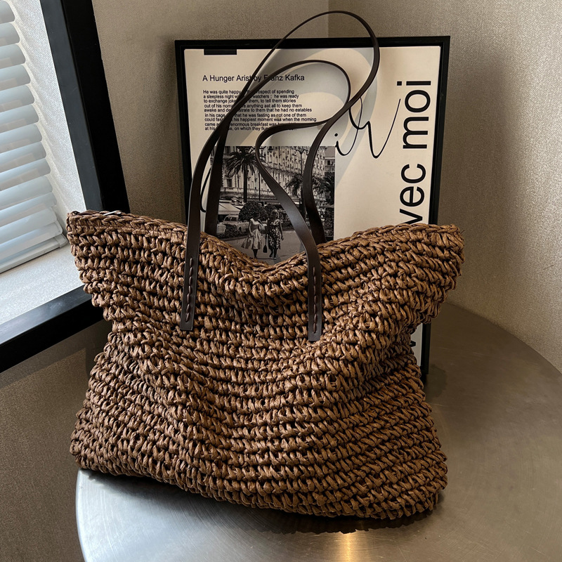 Straw Woven Tote Bags Casual L - đánh giá và giá Luxury Bags Shopping