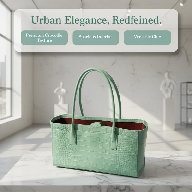 Luxury Crocodile Print Leather - đánh giá và giá Luxury Bags Green