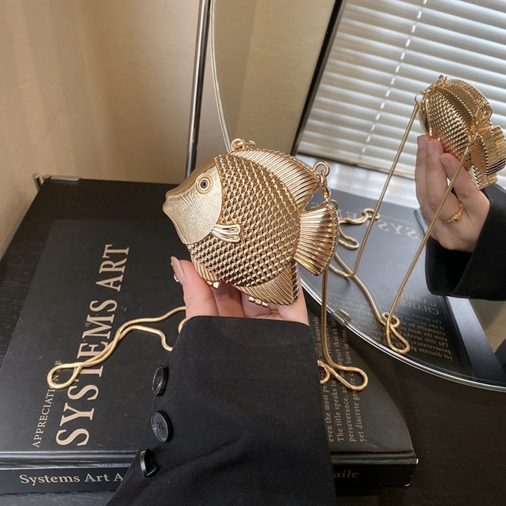 Cute Little Fish Shape Shoulde - đánh giá và giá Mini Bag Evening Clutch
