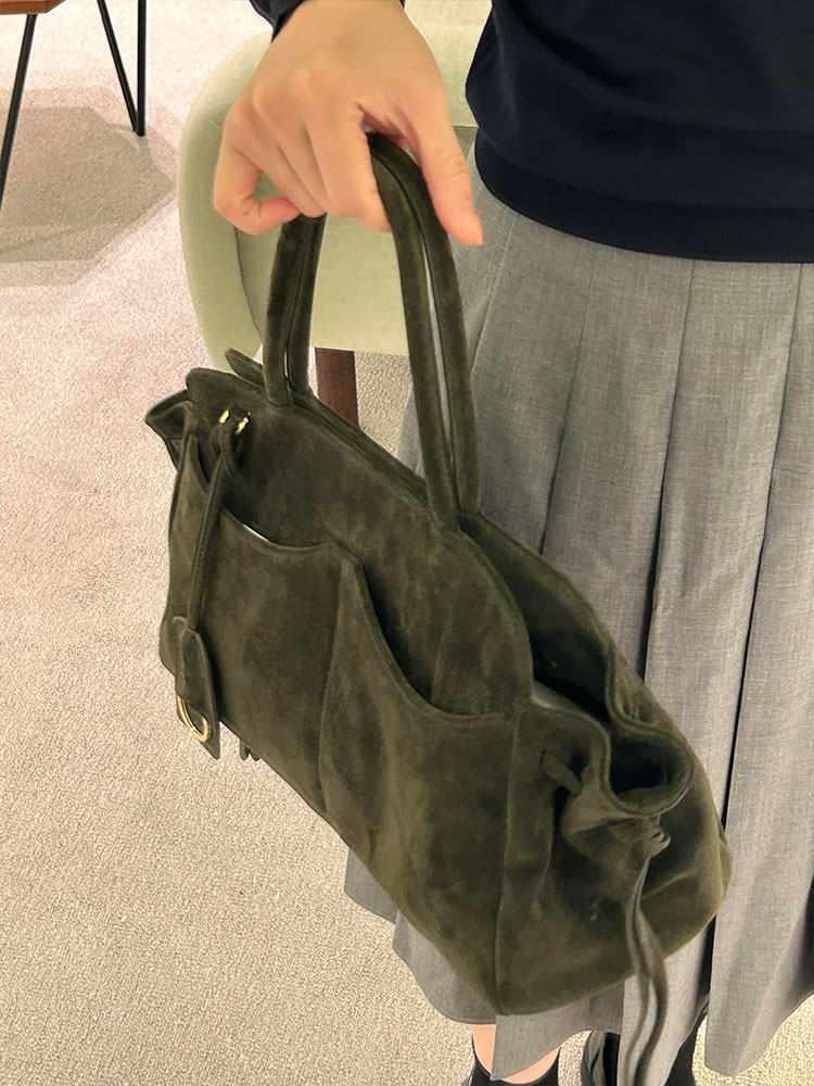 Green Suede Large Capacity Tot - đánh giá và giá Luxury Bags Green