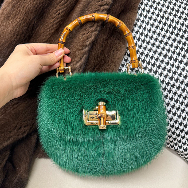 Women's Bags Mink Fur Handbags - đánh giá và giá Luxury Bags Gr
